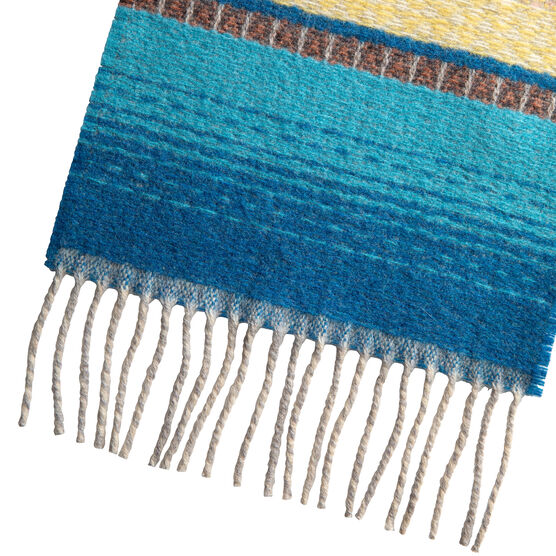 Blue pool scarf
